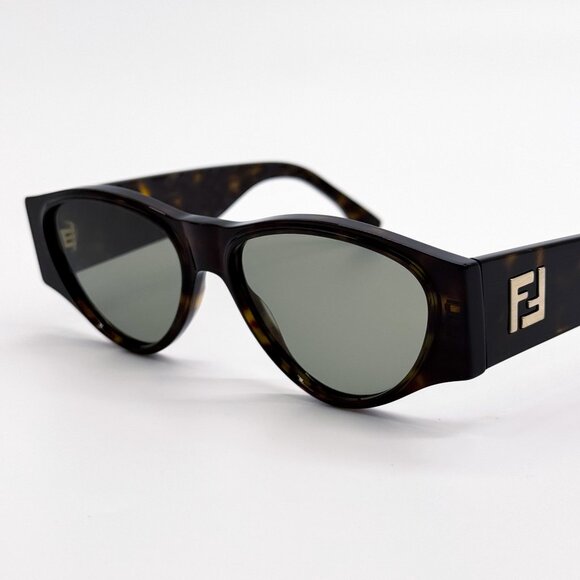 NEW FE40158I 52E FENDI WOMEN SUNGLASSES HAVANA GREY EYEWEAR FENDI - Picture 5 of 10